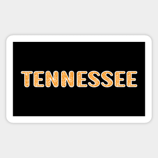 Orange Tennessee Flower Style Sticker